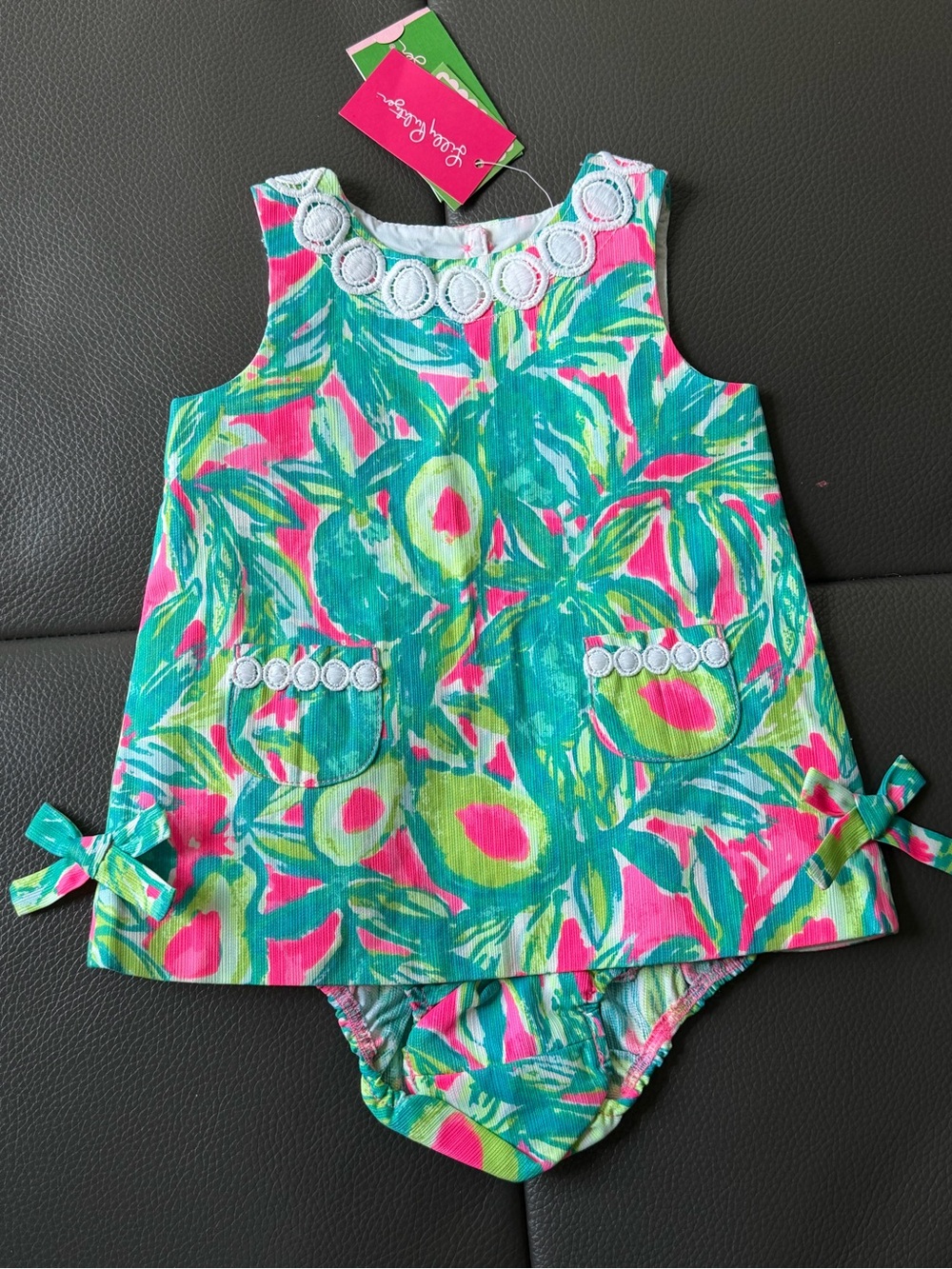 NWT Lilly Pulitzer Baby Dress and Bloomers Sz 12/18M